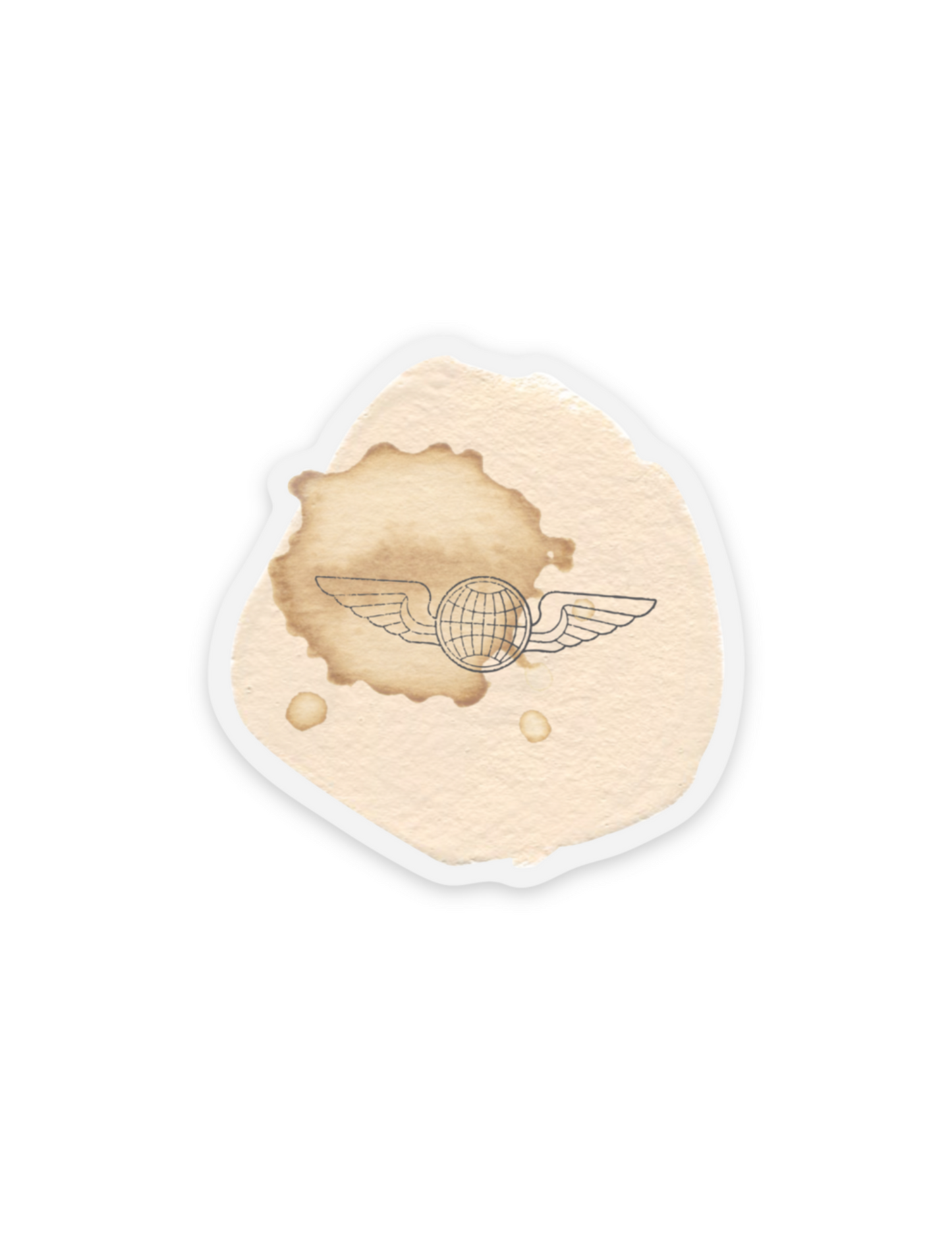 Coffee Spill Sticker